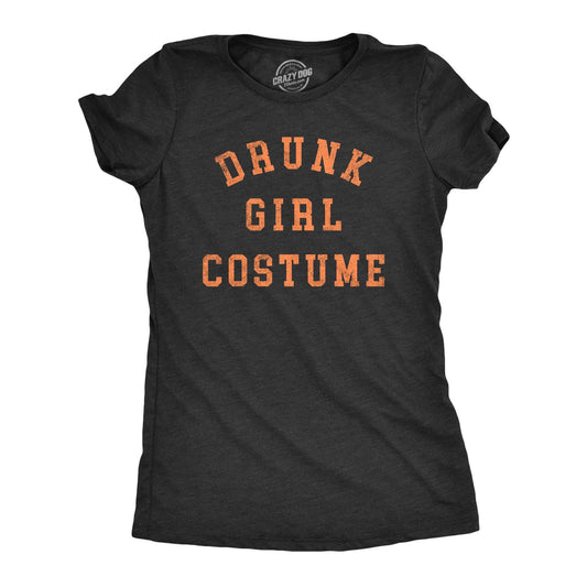Drunk Girl Costume Women's Tshirt Halloween Graphic Tee