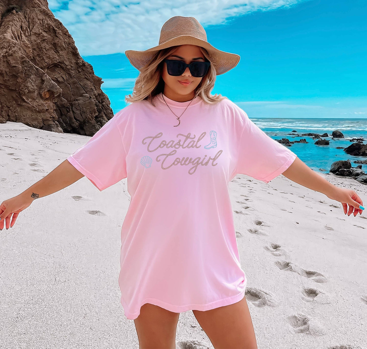 Coastal Cowgirl, Western, Graphic Tee, Women's Apparel