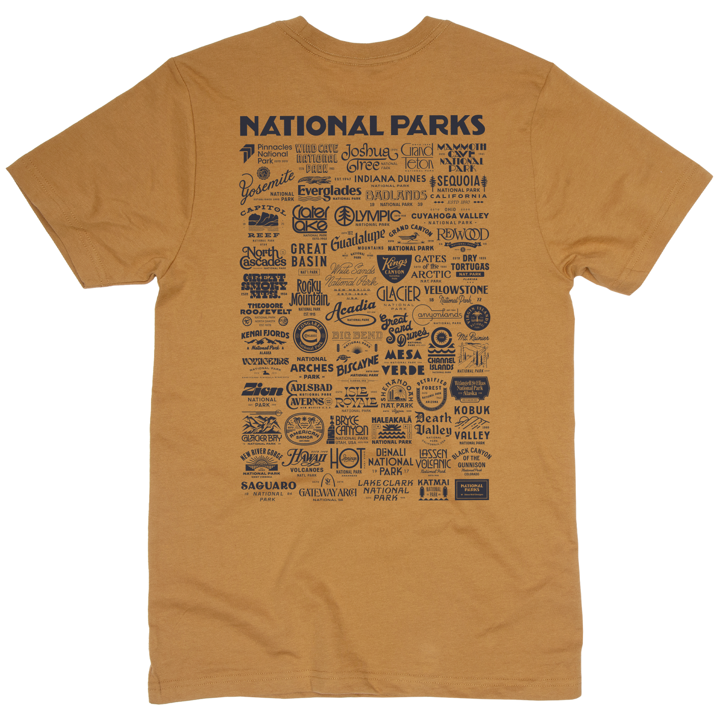 National Park Type Unisex Short Sleeve Tee