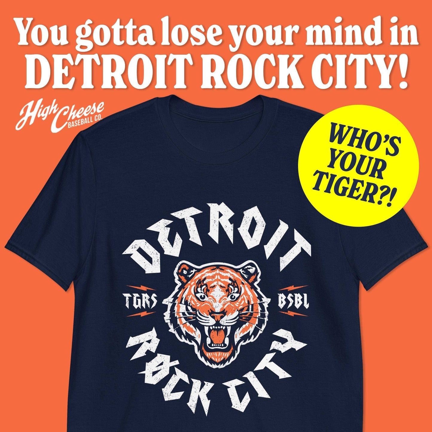 Vintage Detroit Tigers Baseball Tee - Motor City Kitties