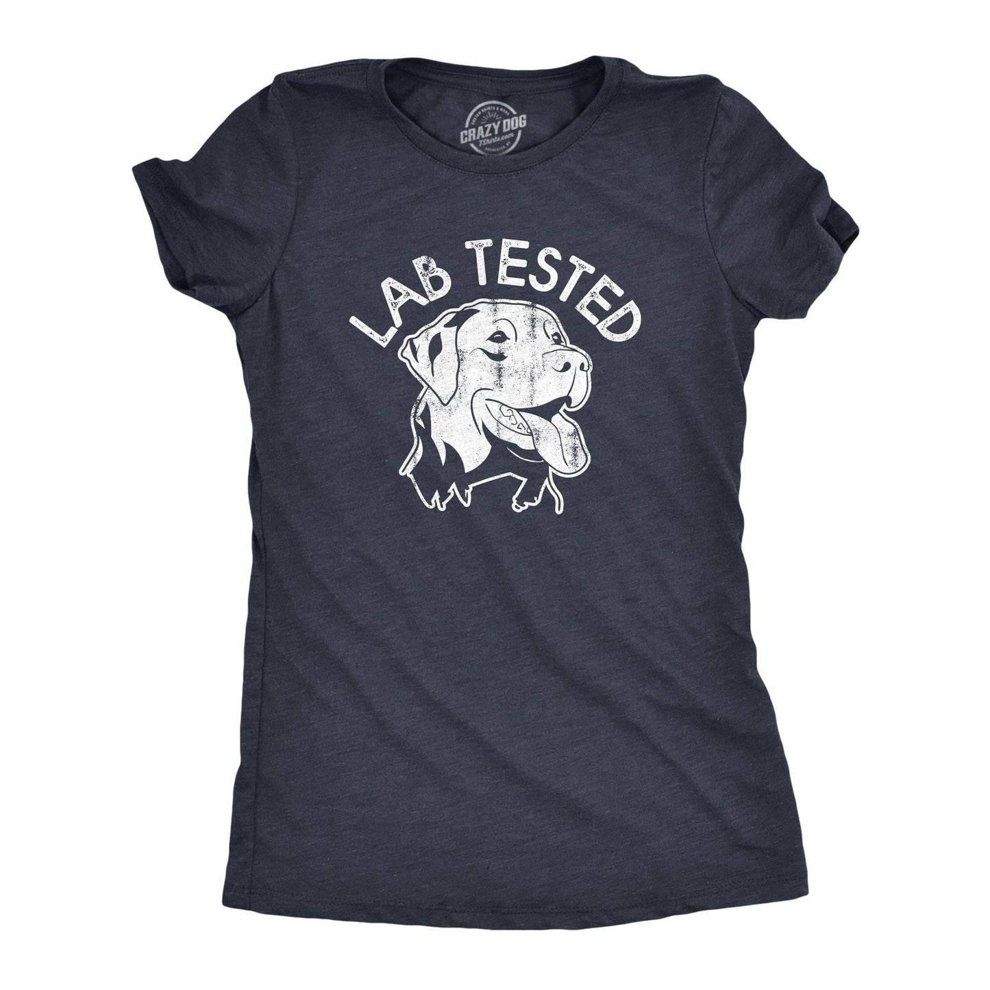 Lab Tested Women's Tshirt Dog Graphic Tee Western Plus Size