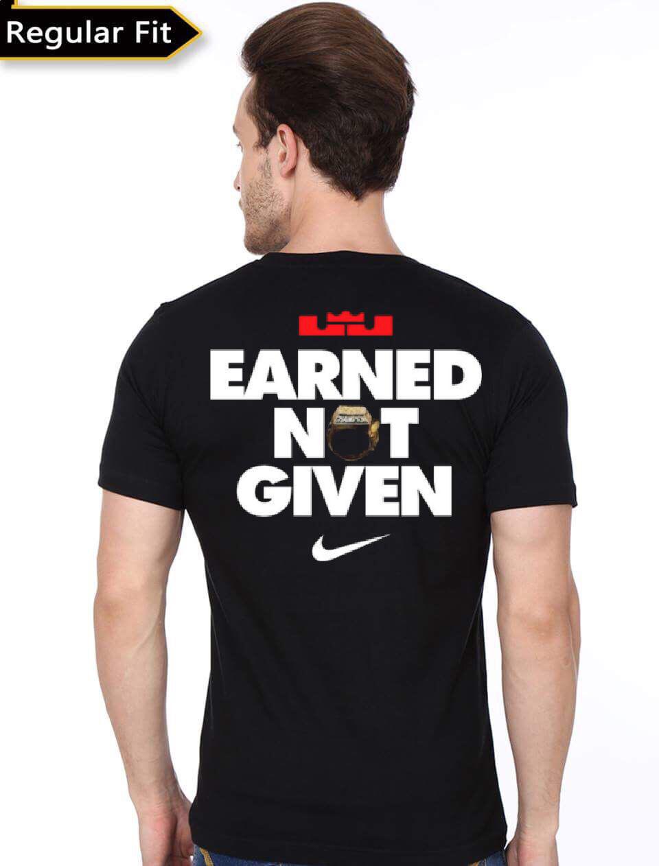 Earned Not Given Black T-Shirt