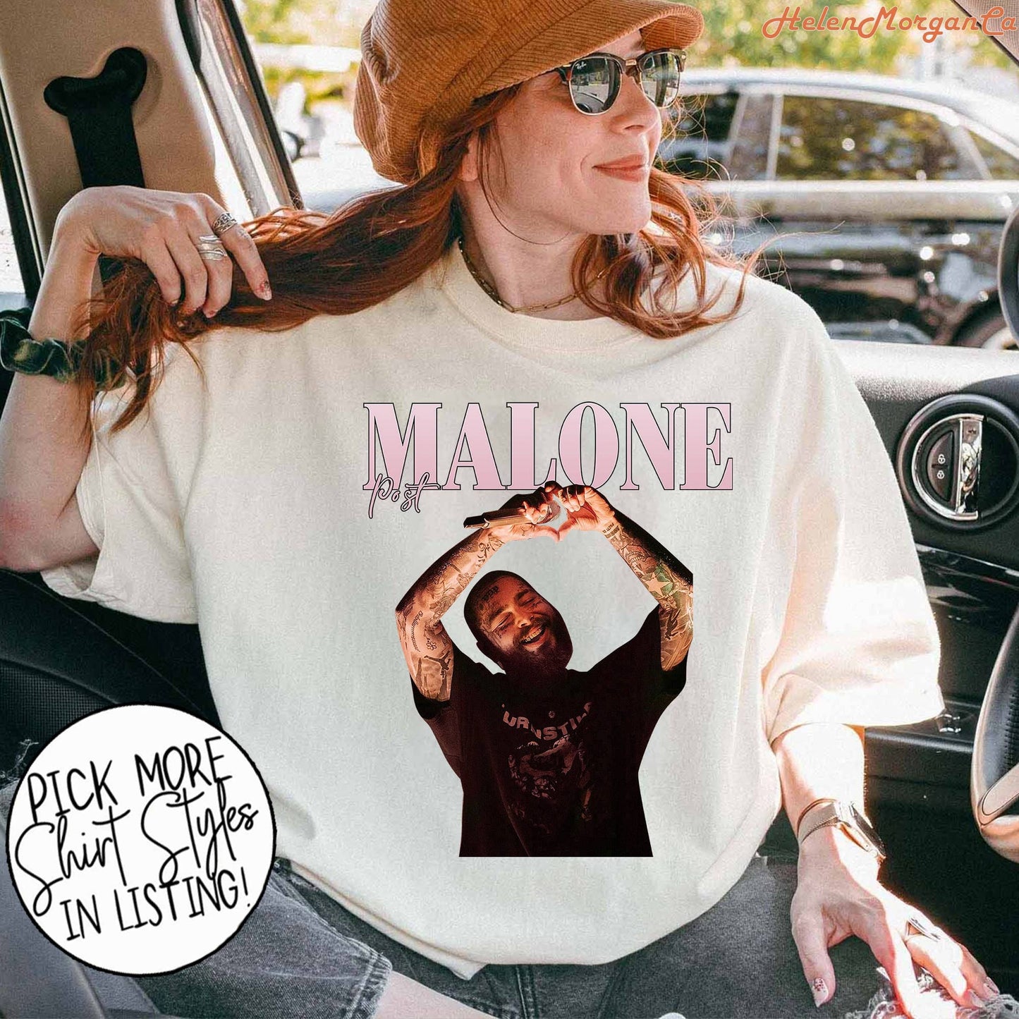 Post Malone Rap Music Merch - Austin Album 90s Rap Tee