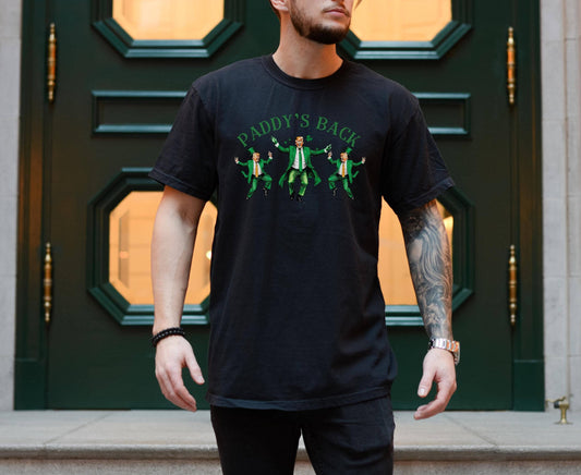 Funny Trump St. Patrick's Day Shirt Shamrock & Drinking Tee