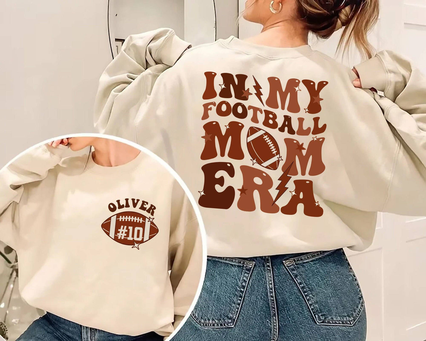 In My Football Mom Era Shirt – Custom Game Day Gift