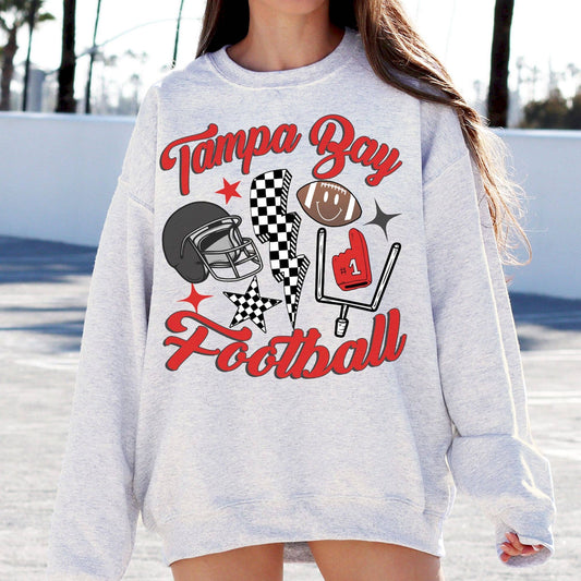 Retro Tampa Bay Football , Vintage Buccaneers  Sweatshirt