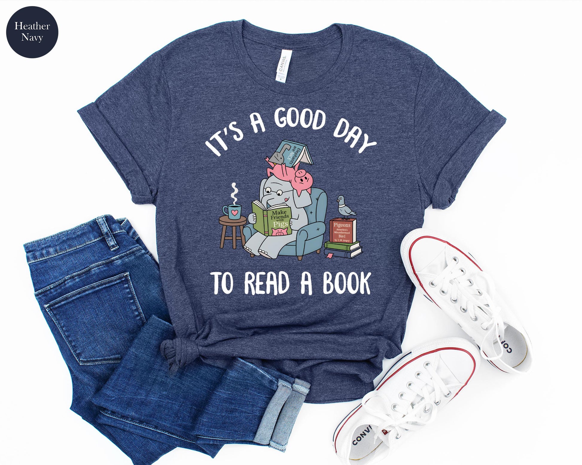 It'S Good Day Read Books Librarian Pig Elephan Read More Books Bookish Book Lover Teacher (2)