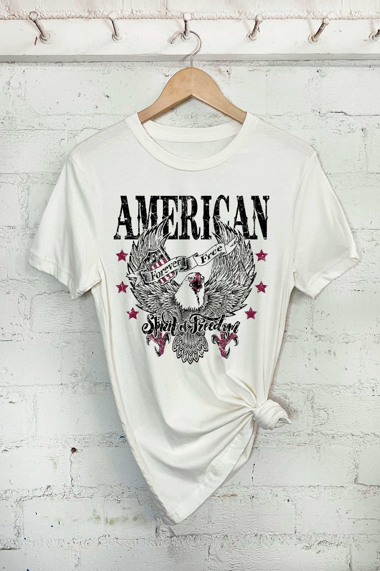 American Spirit of Freedom - Unisex Screen Printed T-Shirt
