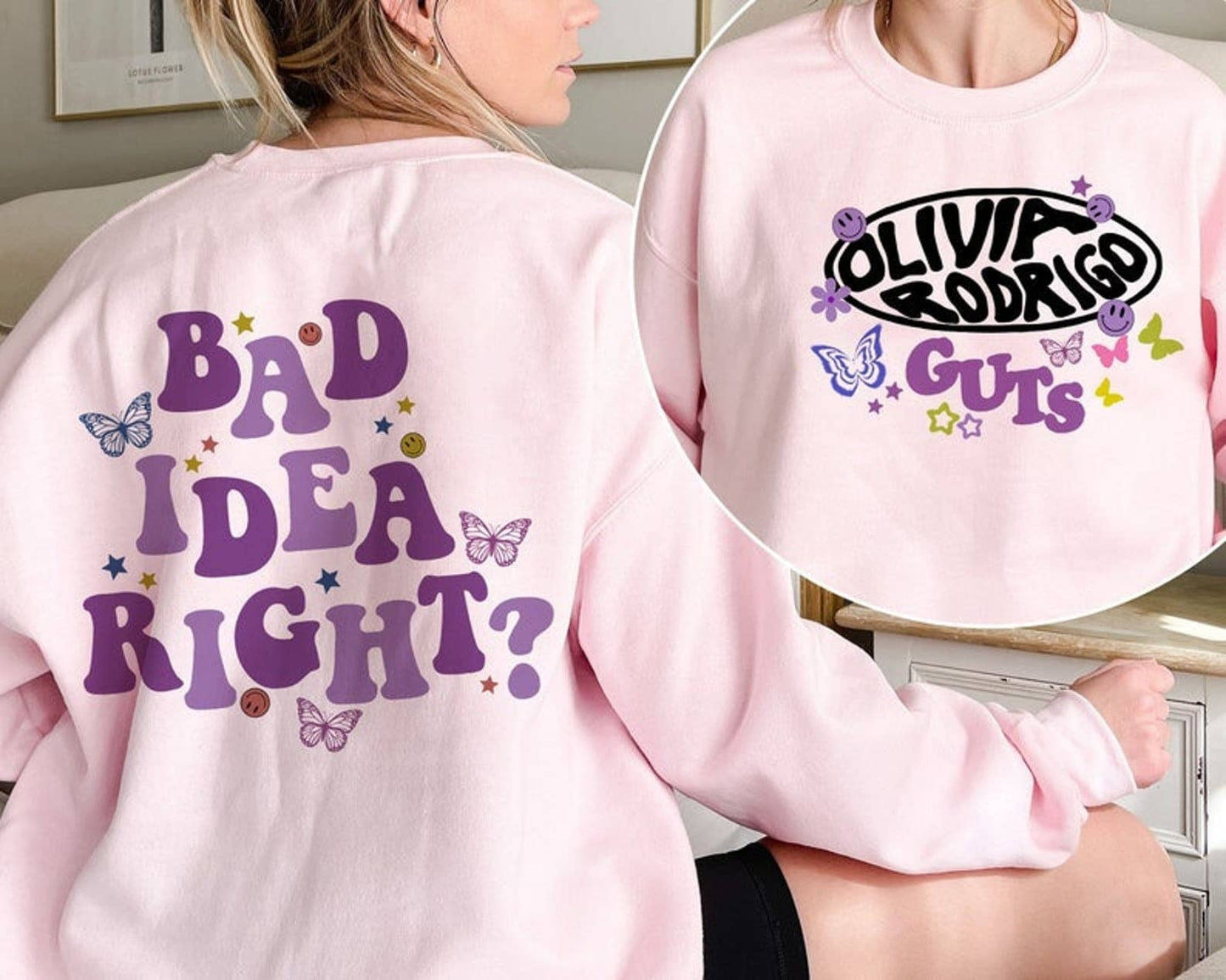 Olivia Rodrigo Guts Merch Exclusive Sweatshirt from Guts Wor