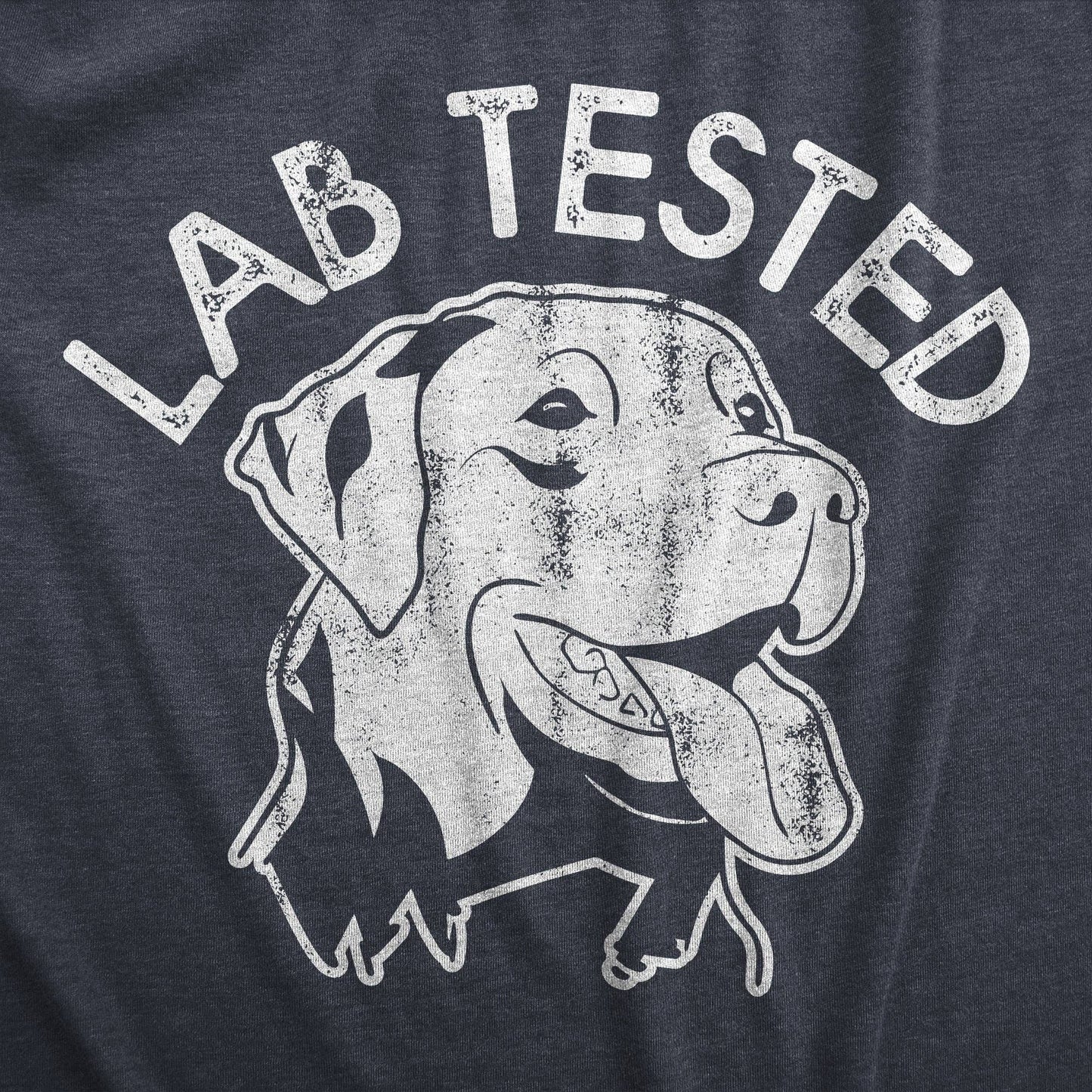 Lab Tested Men's Tshirt Dog Graphic Tee Western T