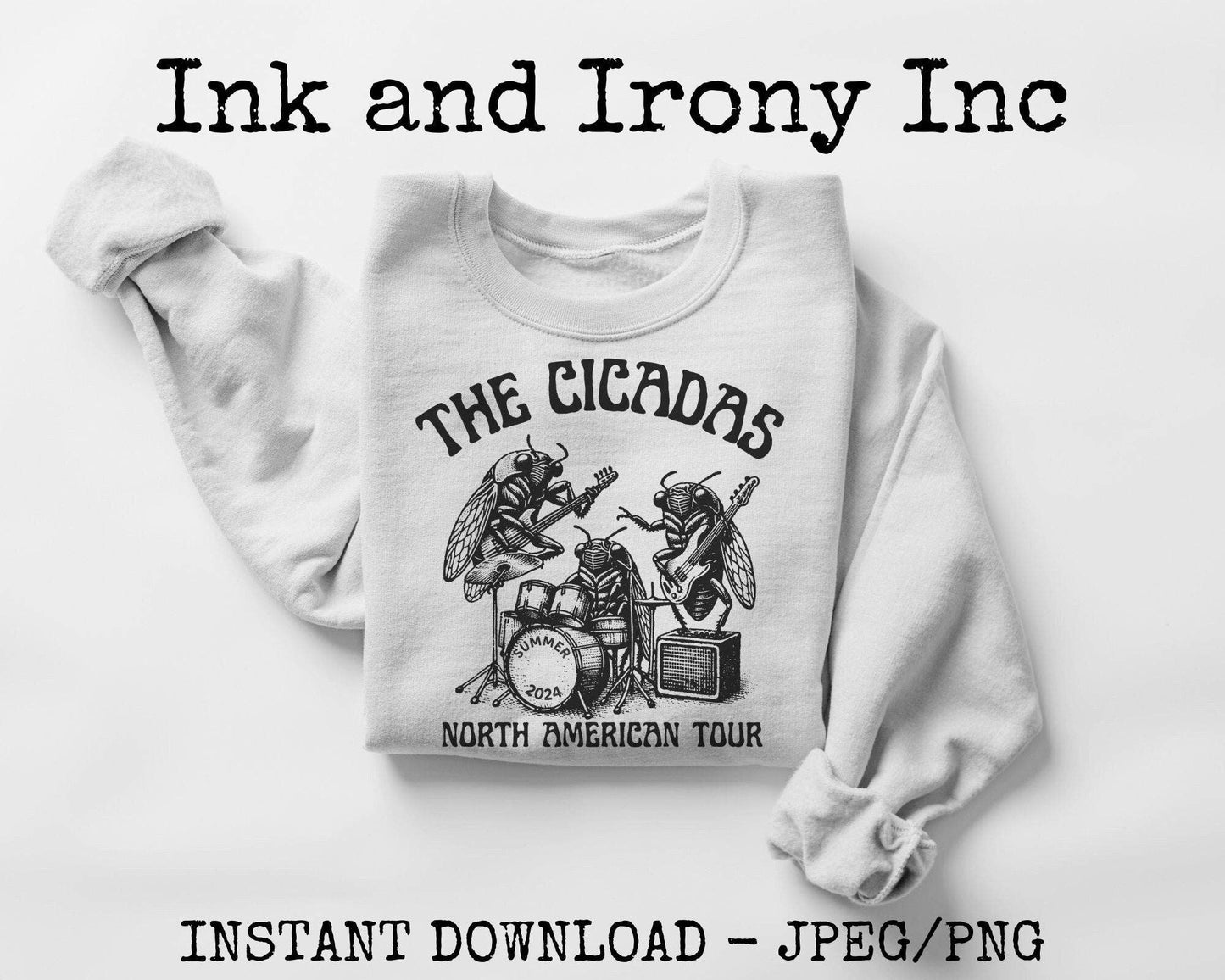 Cicada North American Tour Sweatshirt - Summer 2024 Insect S