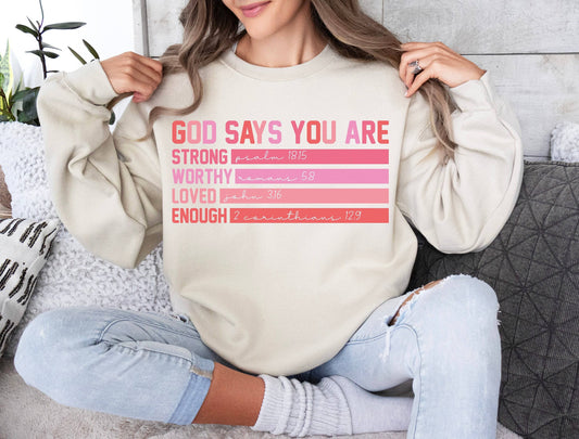 Divine Valentine Apparel God's Message Sweatshirt