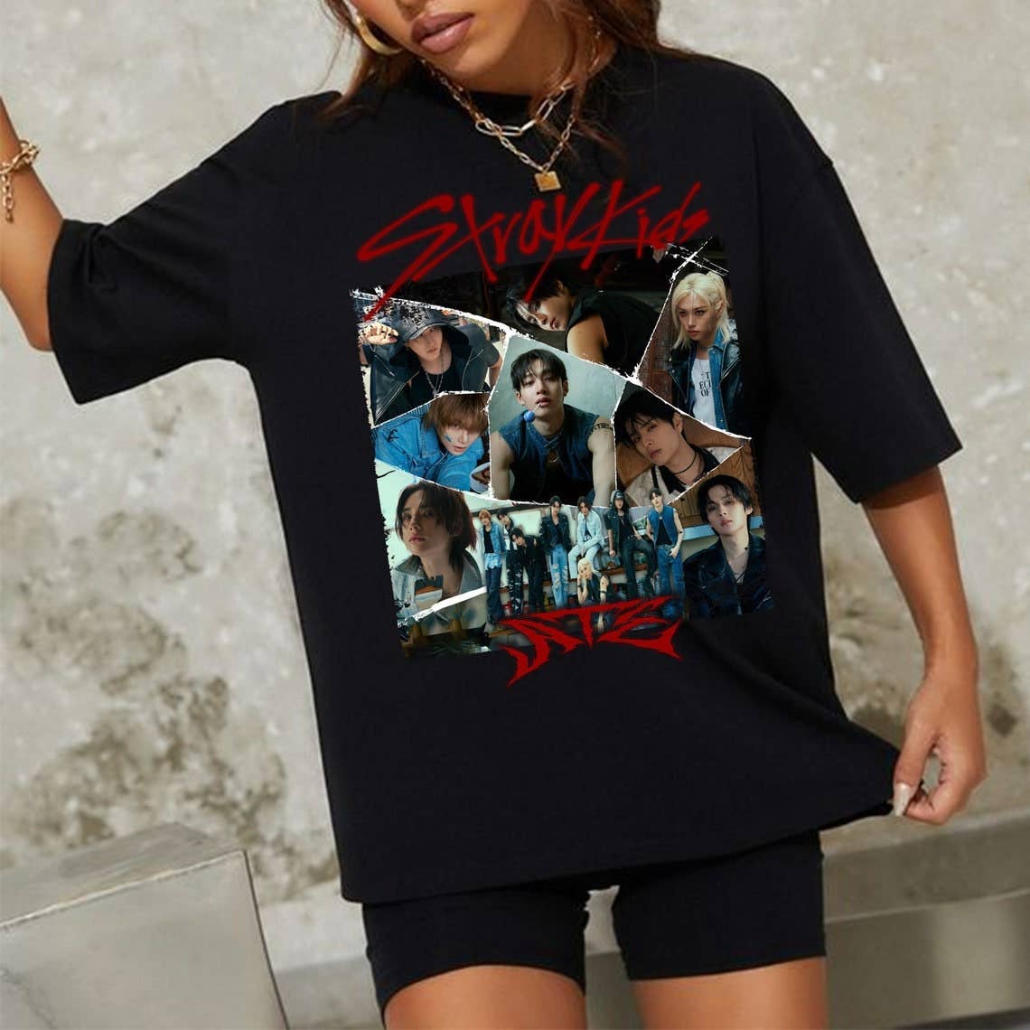 Retro Stray Kids Ate Album Graphic T-Shirt – Kpop Fan Tee