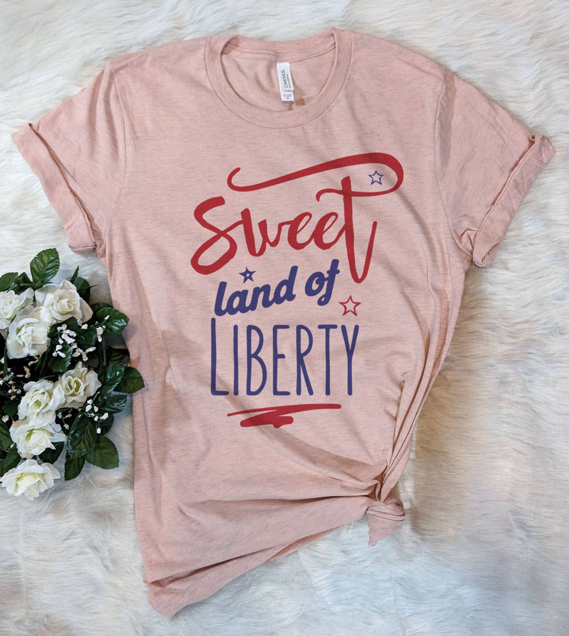 Sweet Land of Liberty -  USA Fun July 4th Patriotic T-Shirt