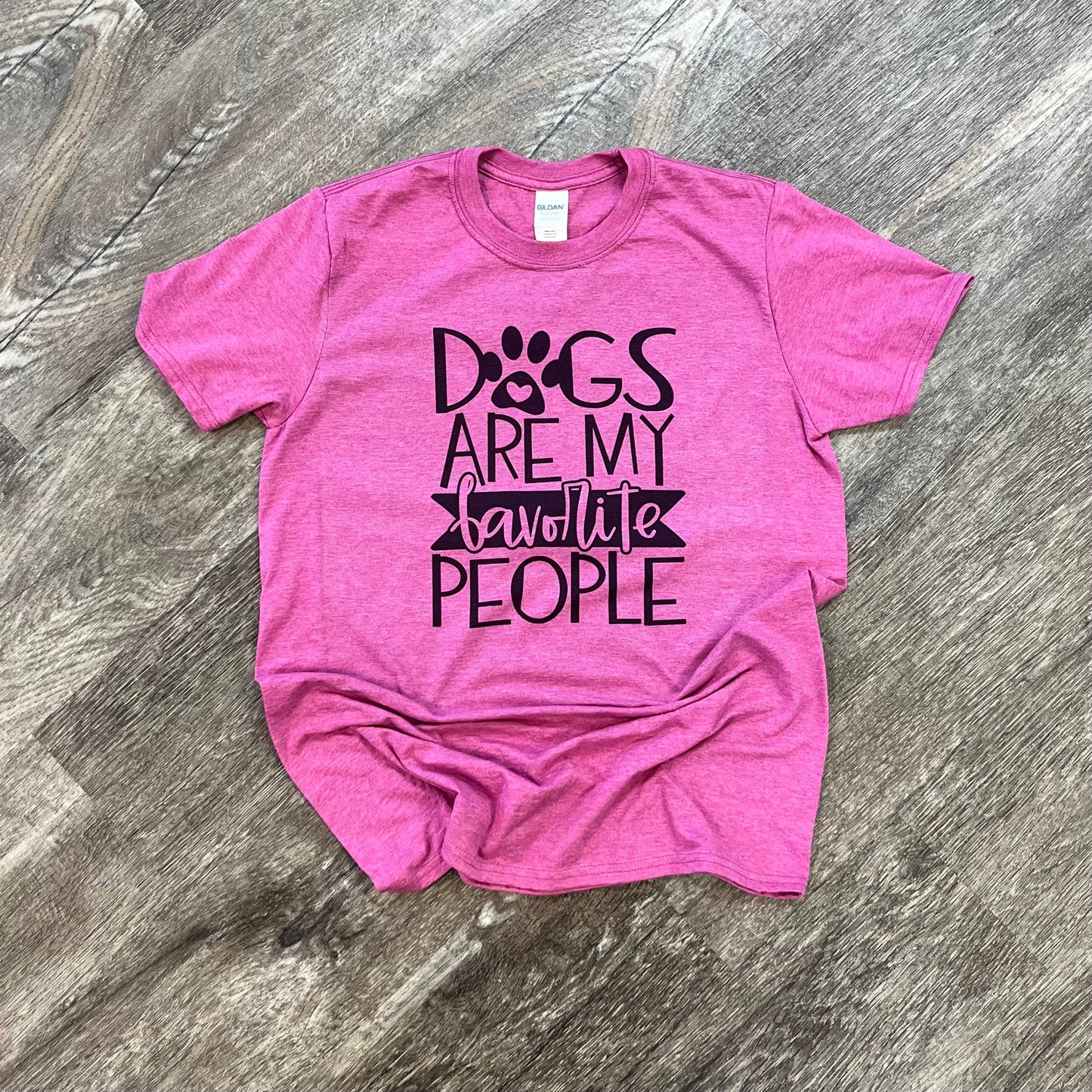 Dogs Are My Favorite People On Heather Berry Tee