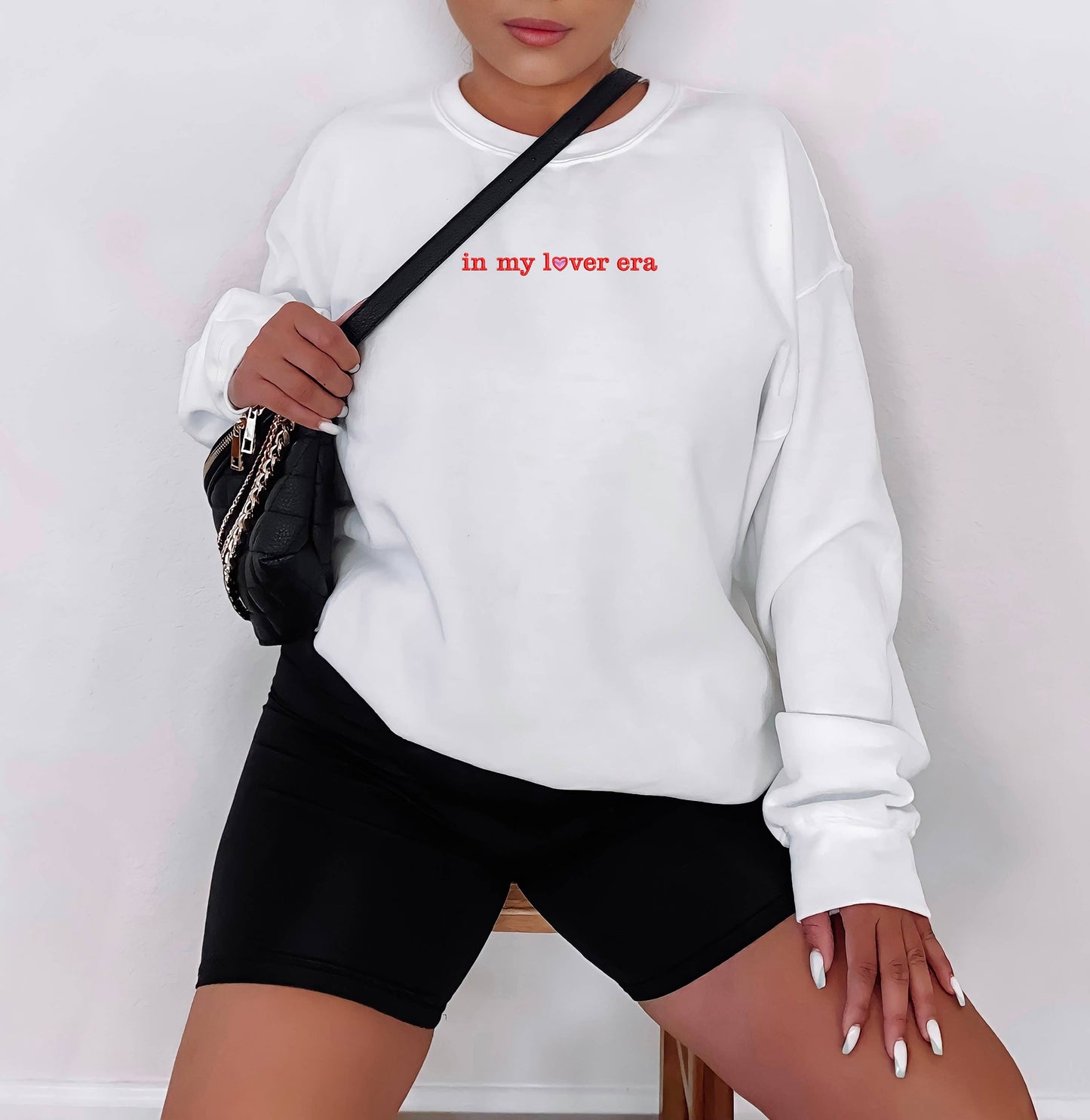 Lover, Valentines Embroidered Sweatshirt, Valentines Day
