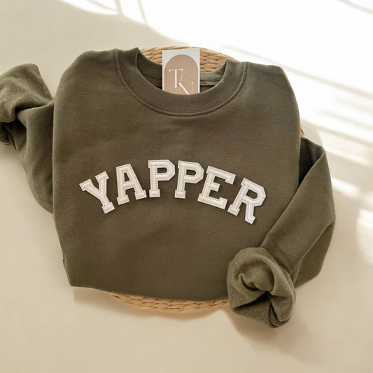 Yapper Crewneck Sweatshirt, Funny Gifts