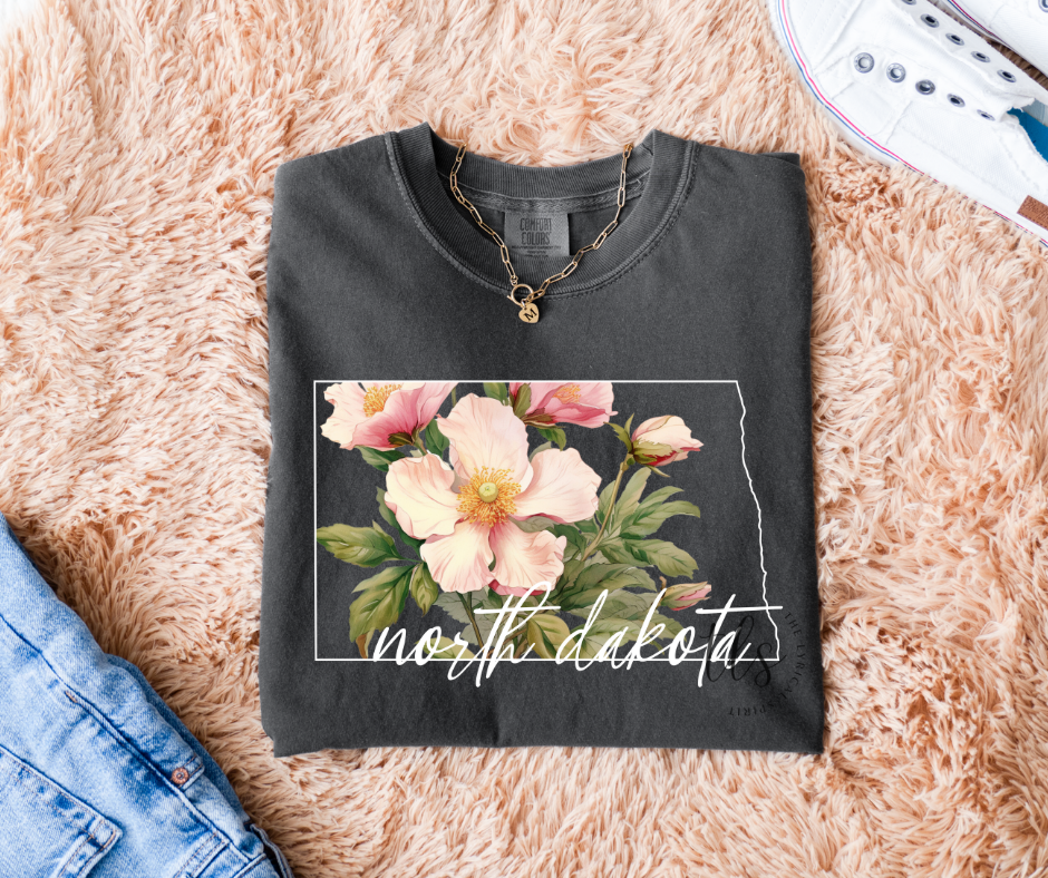 Exclusive North Dakota State Flower T-Shirt