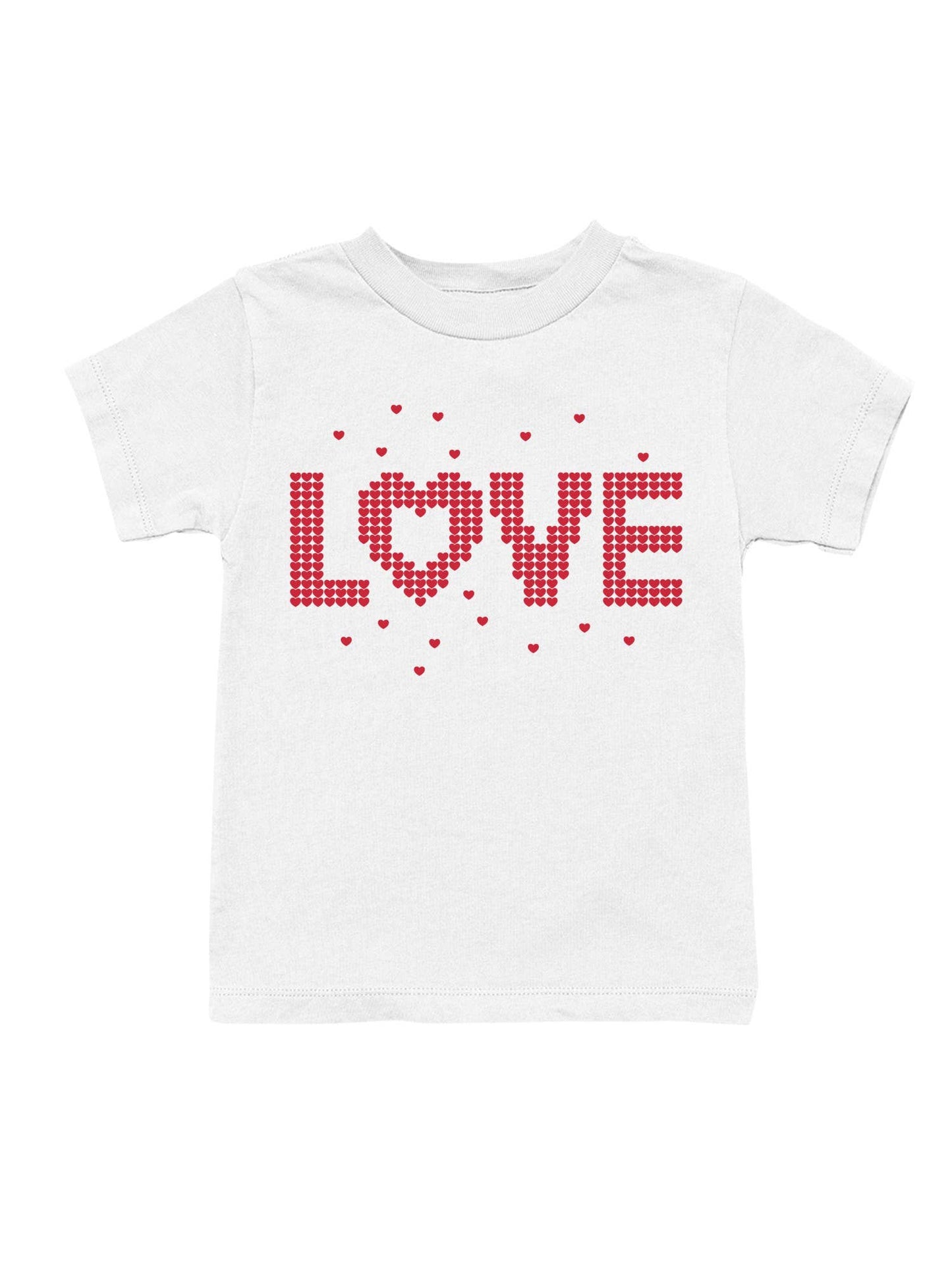 Heart Pattern "Love" Design Youth's T-Shirt