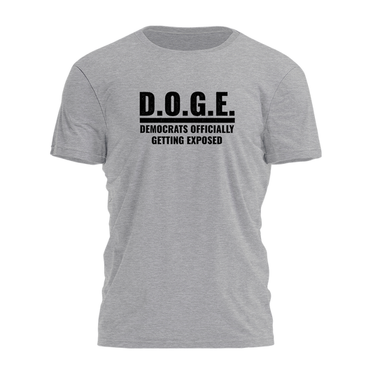 Doge - Democrats Officially Getting Exposed - Bold Tee - 3574