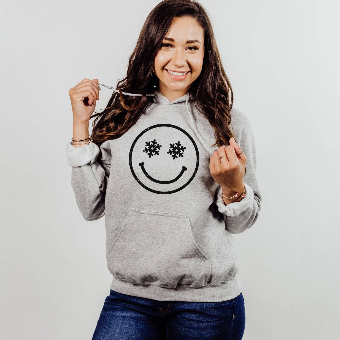Snow Happy Crewneck Sweatshirt Hoodie 235