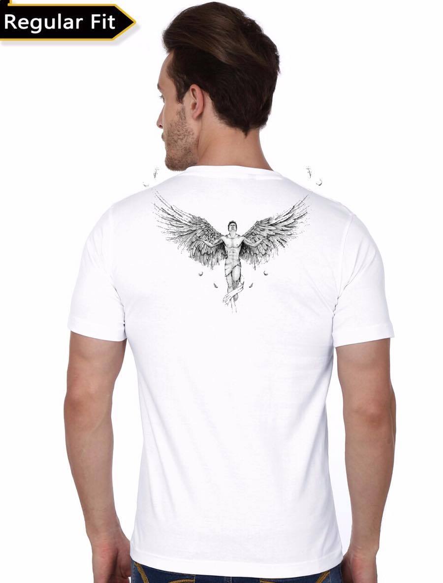 Rajput White V Neck Tee