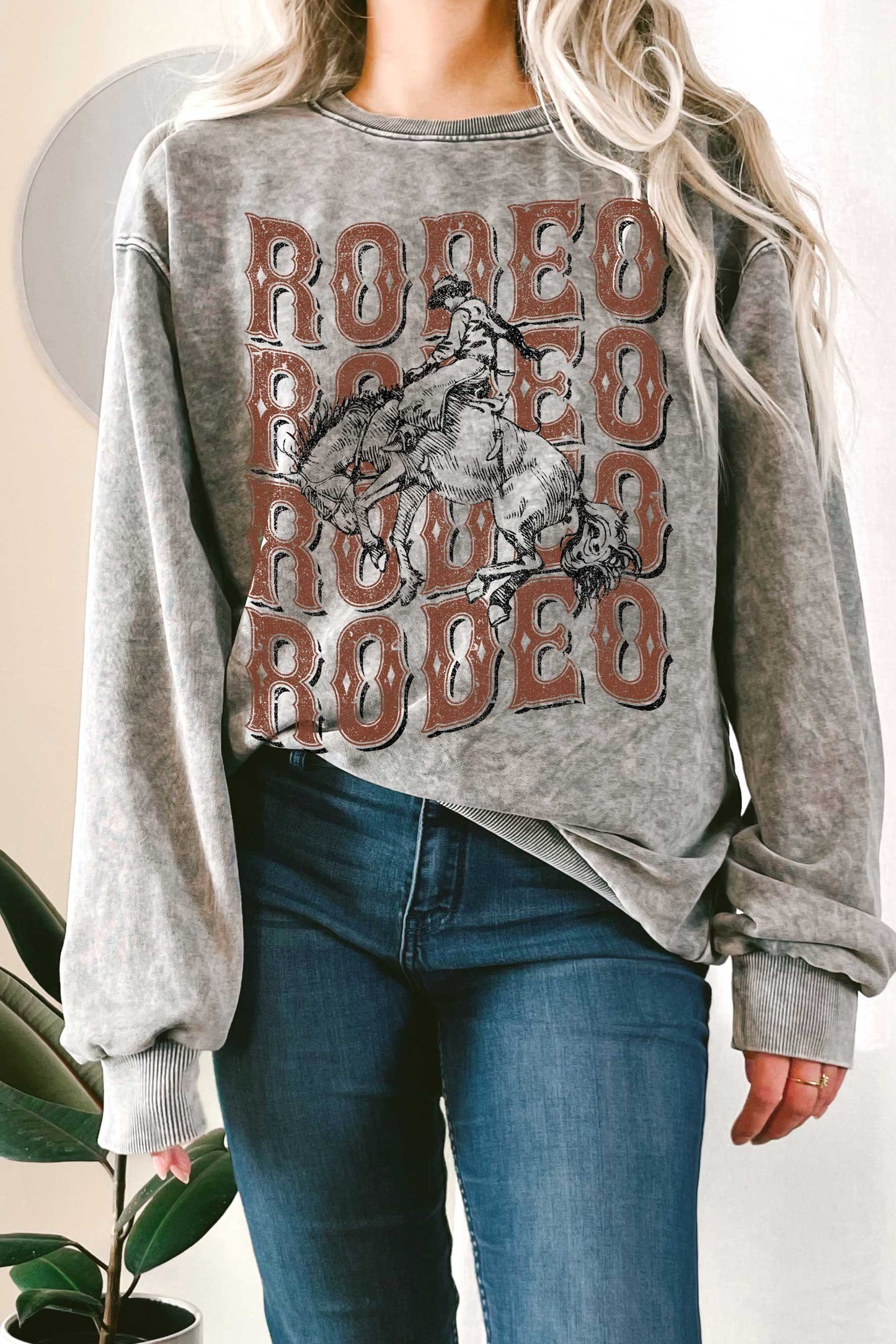 Rodeo Cowboy Mineral Terry Sweatshirt
