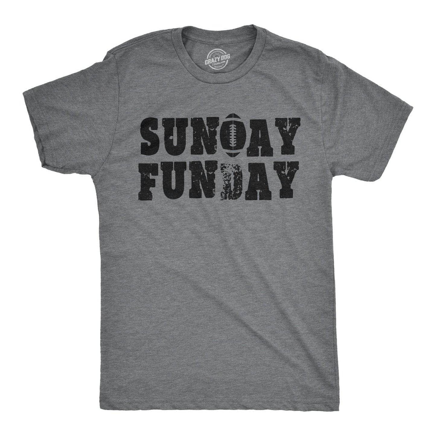Sunday Funday Vintage Football Men's Tshirt Football Graphic