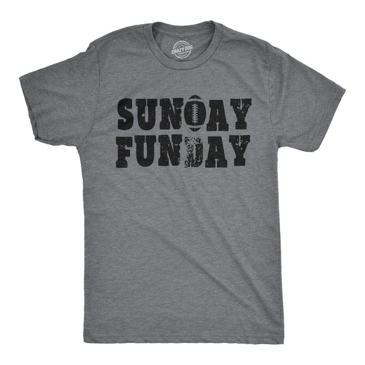 Sunday Funday Vintage Football Men's Tshirt Football Graphic