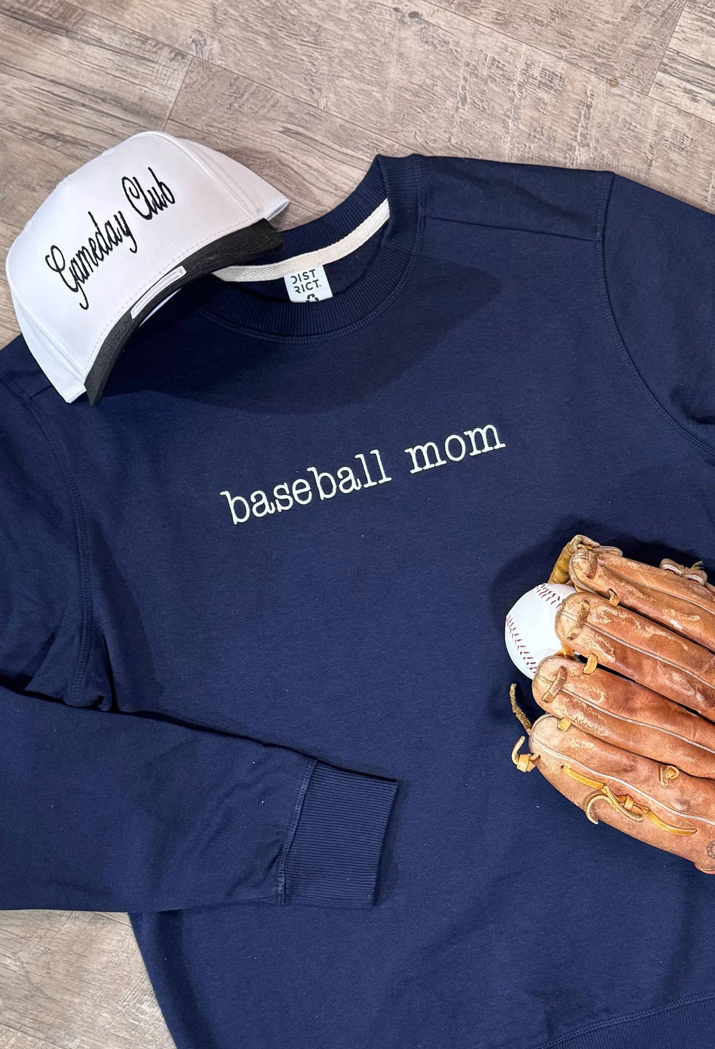 Baseball Mom Embroidered Sweater