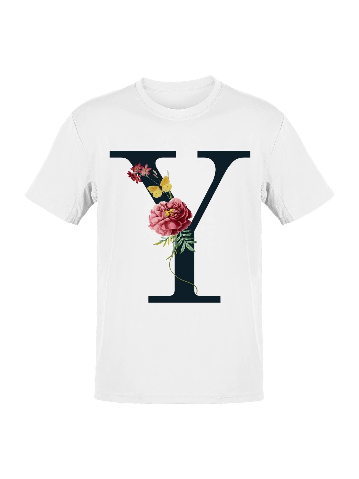 Floral Letter Y Women's T-Shirt