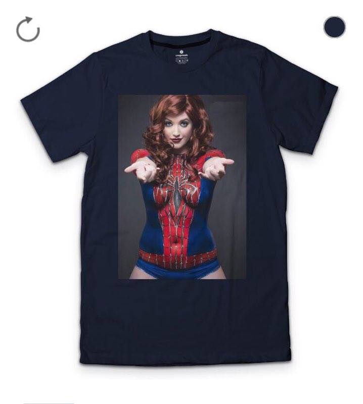 Spider Woman Navy Blue T-Shirt
