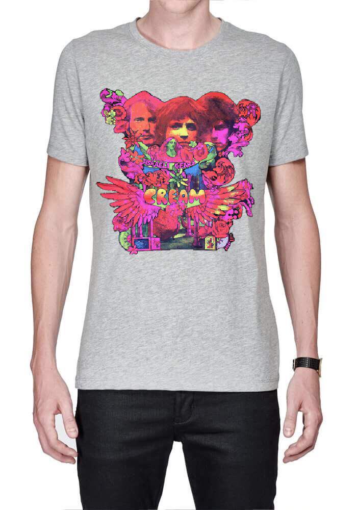 Cream Disraeli Gears Vinyl Half Sleeve T-Shirt