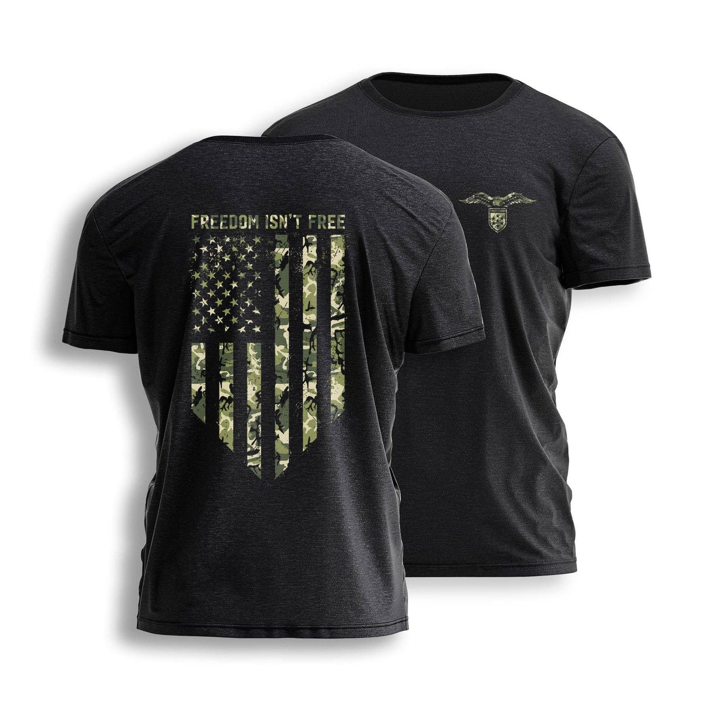 Freedom Isn't Free Camo Flag Tee 8804