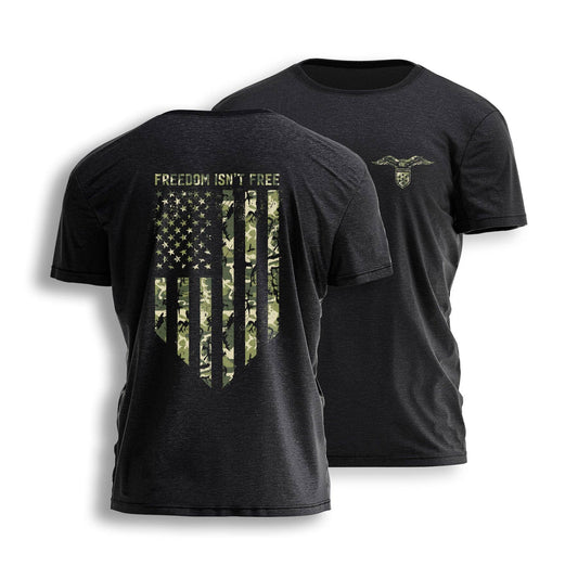 Freedom Isn't Free Camo Flag Tee 8804