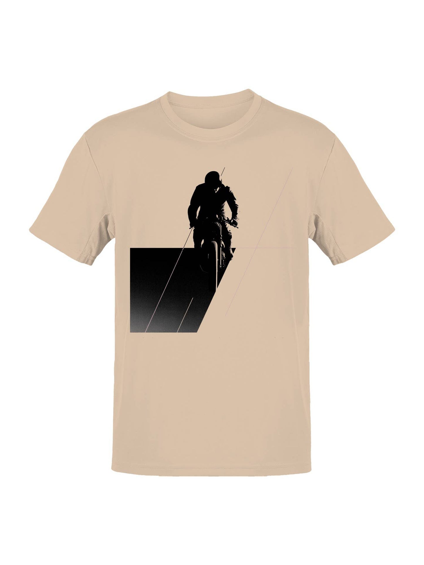 Bmx Rider Geometric Silhouette Art Men's T-Shirt