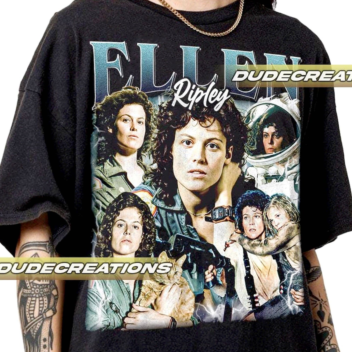 Ellen Ripley Vintage T-Shirt, Unisex Gift For Sci-Fi Fans