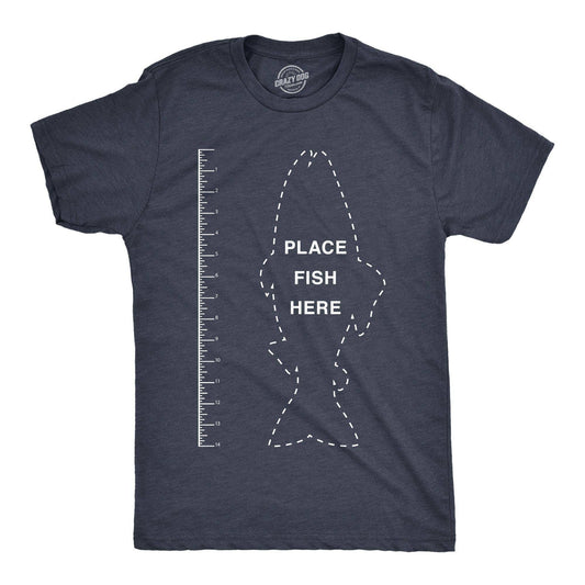 Fish Ruler Funny Fishing T Shirt For Men Father's Day
