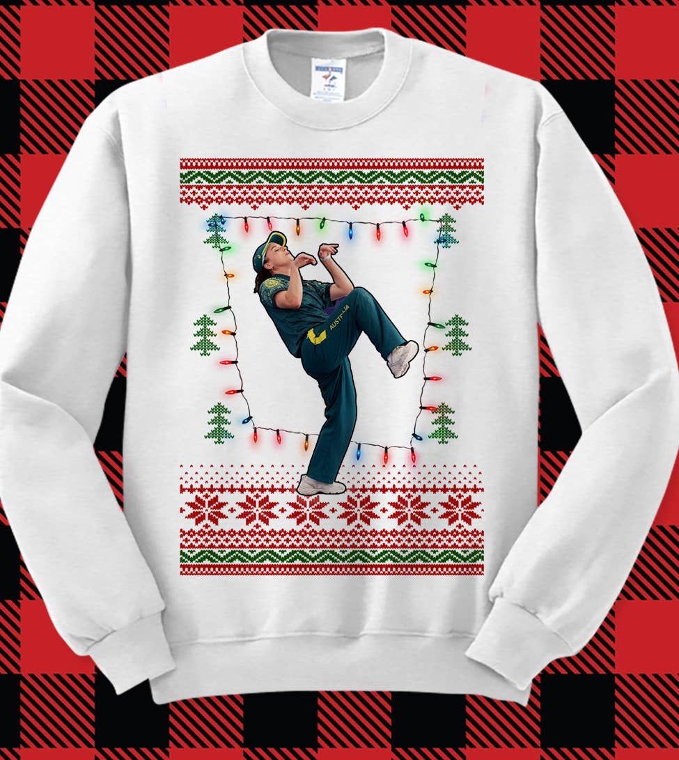 Raygun Break Dancing - Funny Ugly Christmas Sweatshirt