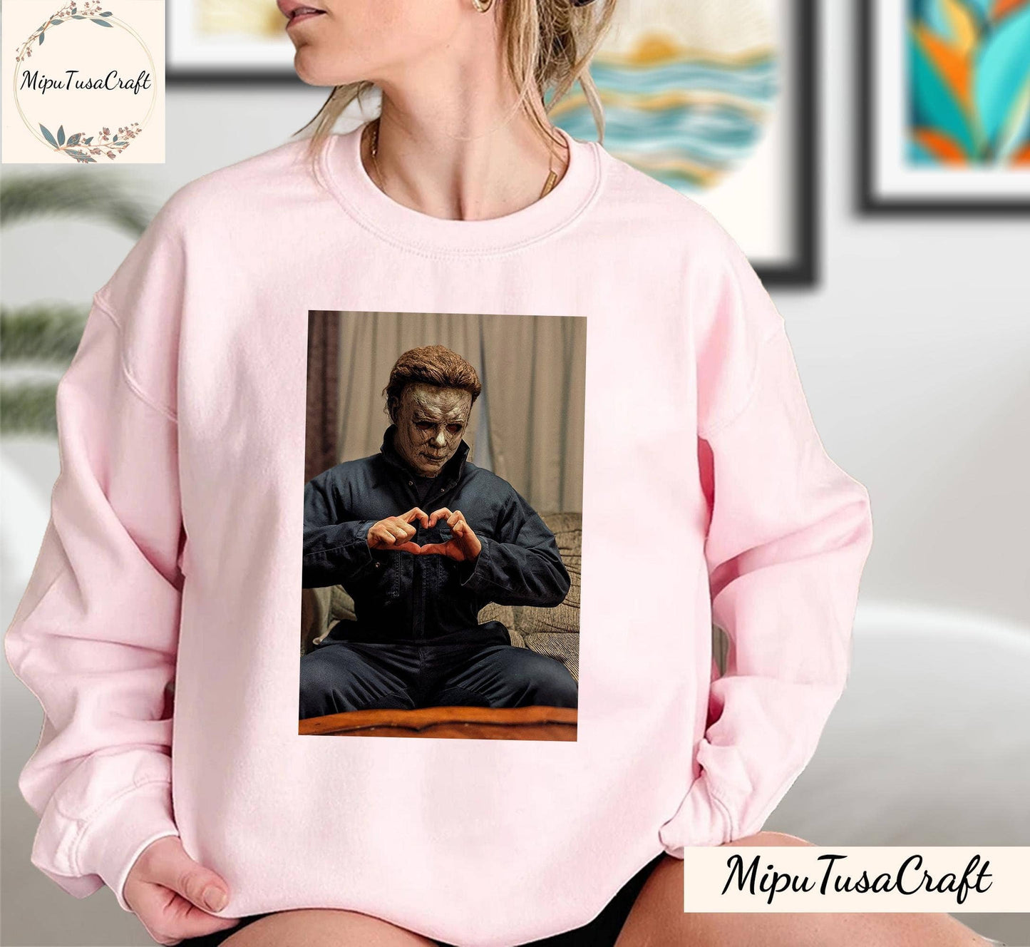 Michael Myers Halloween Heart Hands Horror Movie T-Shirt