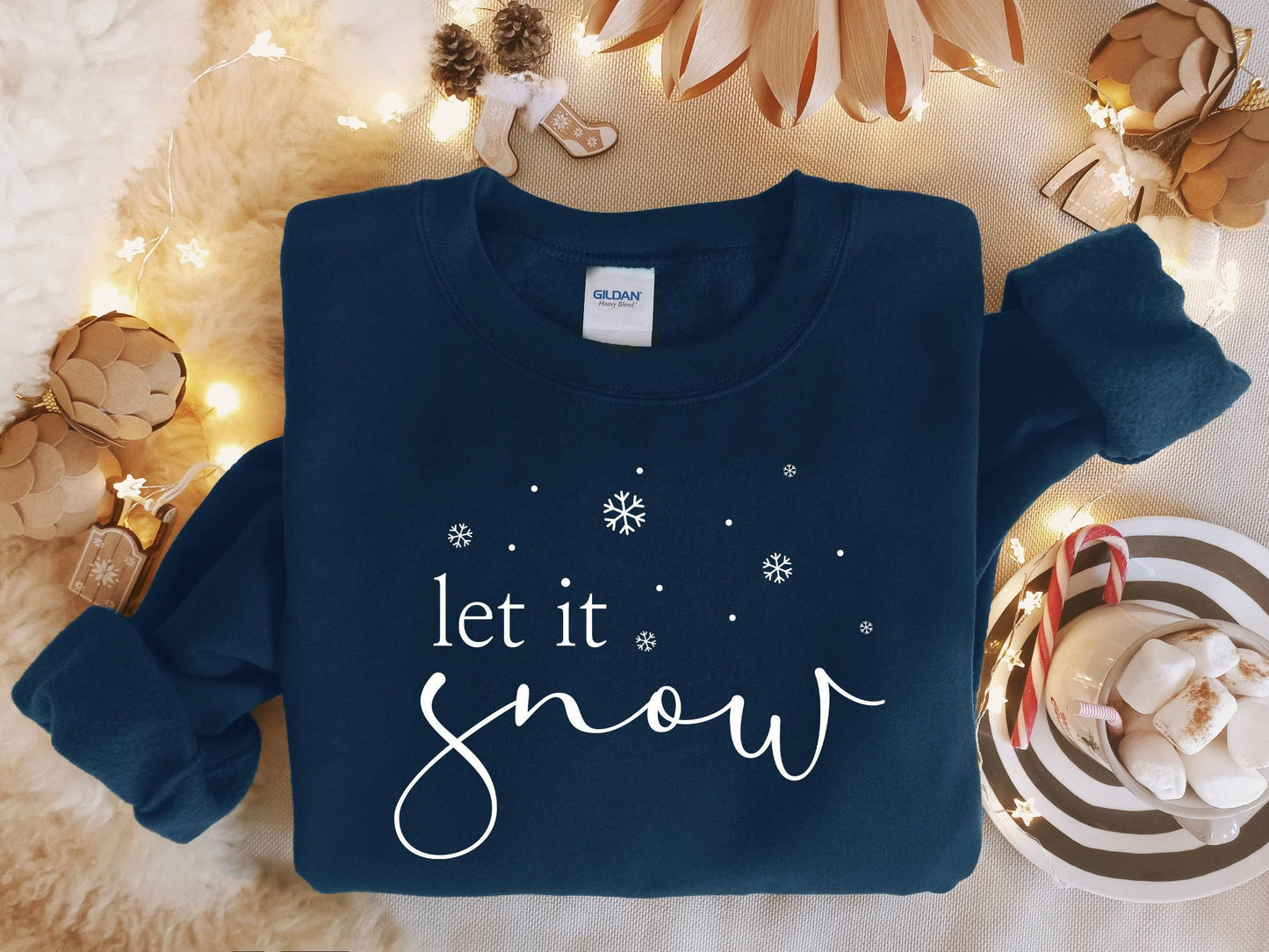 Let It Snow Sweatshirt- Winter Christmas Shirt For Women