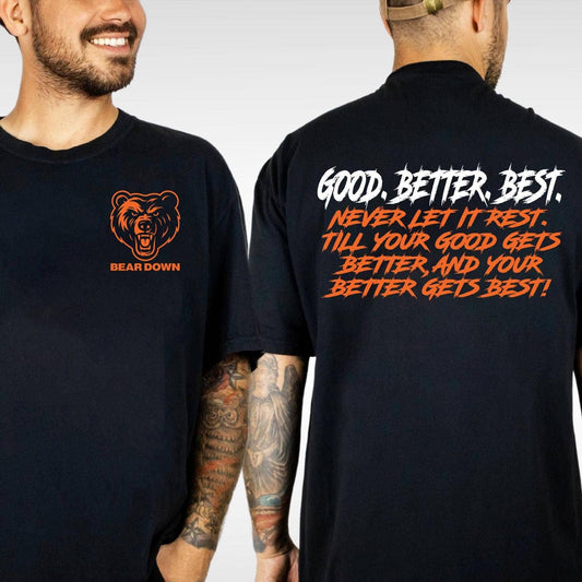 Chi-Cago Football Bear Down Two Sided Fan Sweatshirt