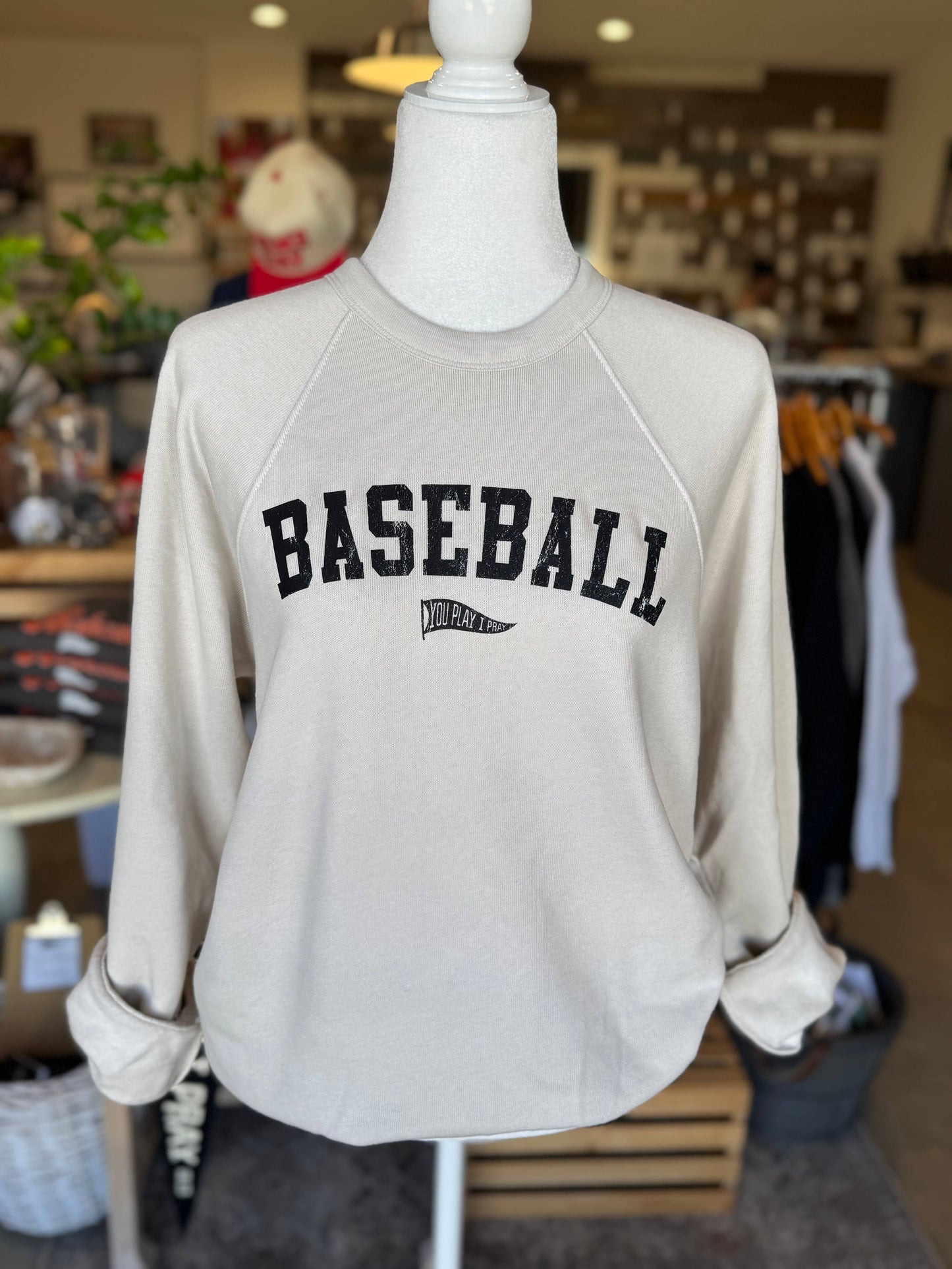 Custom Old School Raglan | Gameday Sweatshirt | Sports Mom