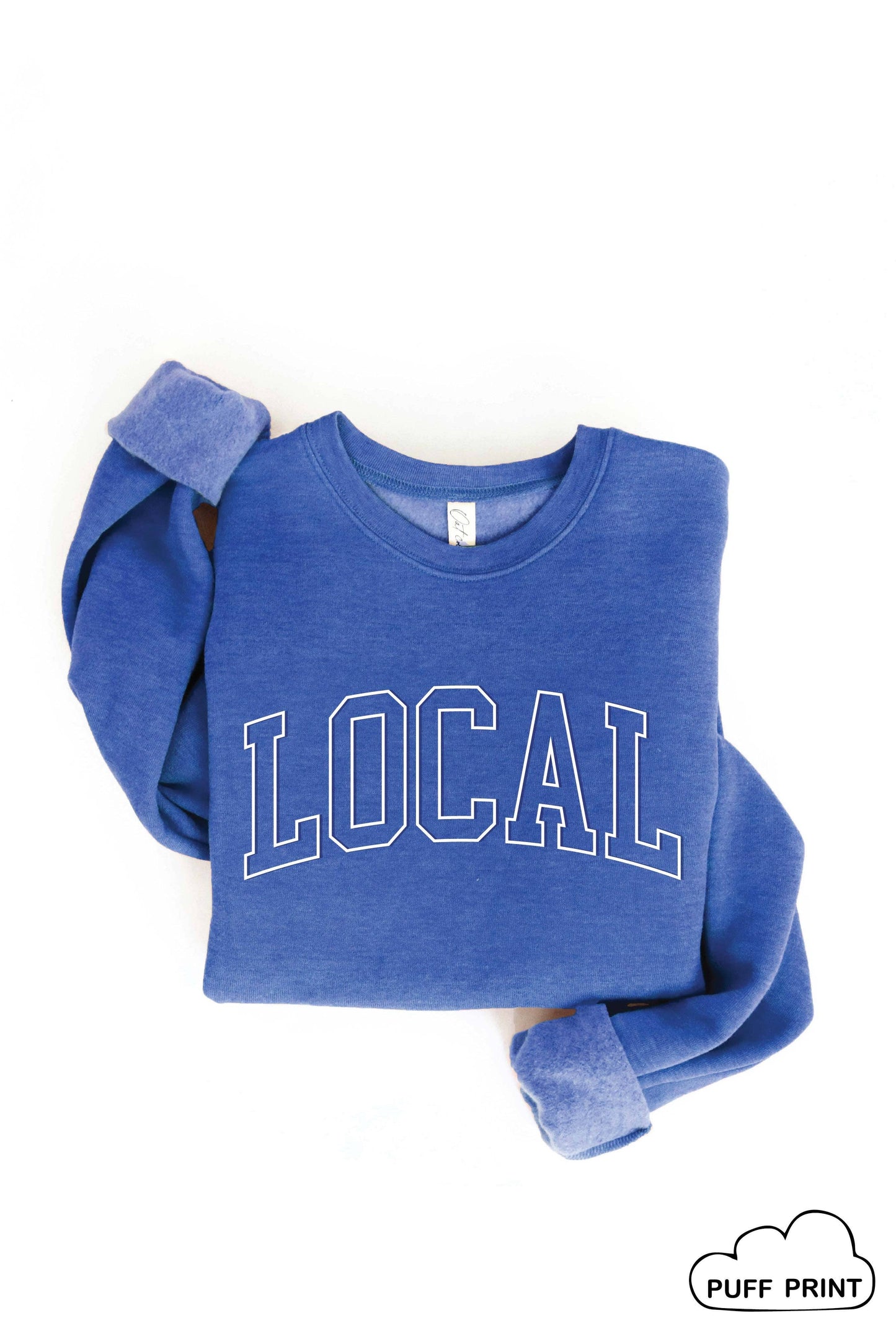 Local Puff Print Graphic Sweatshirt
