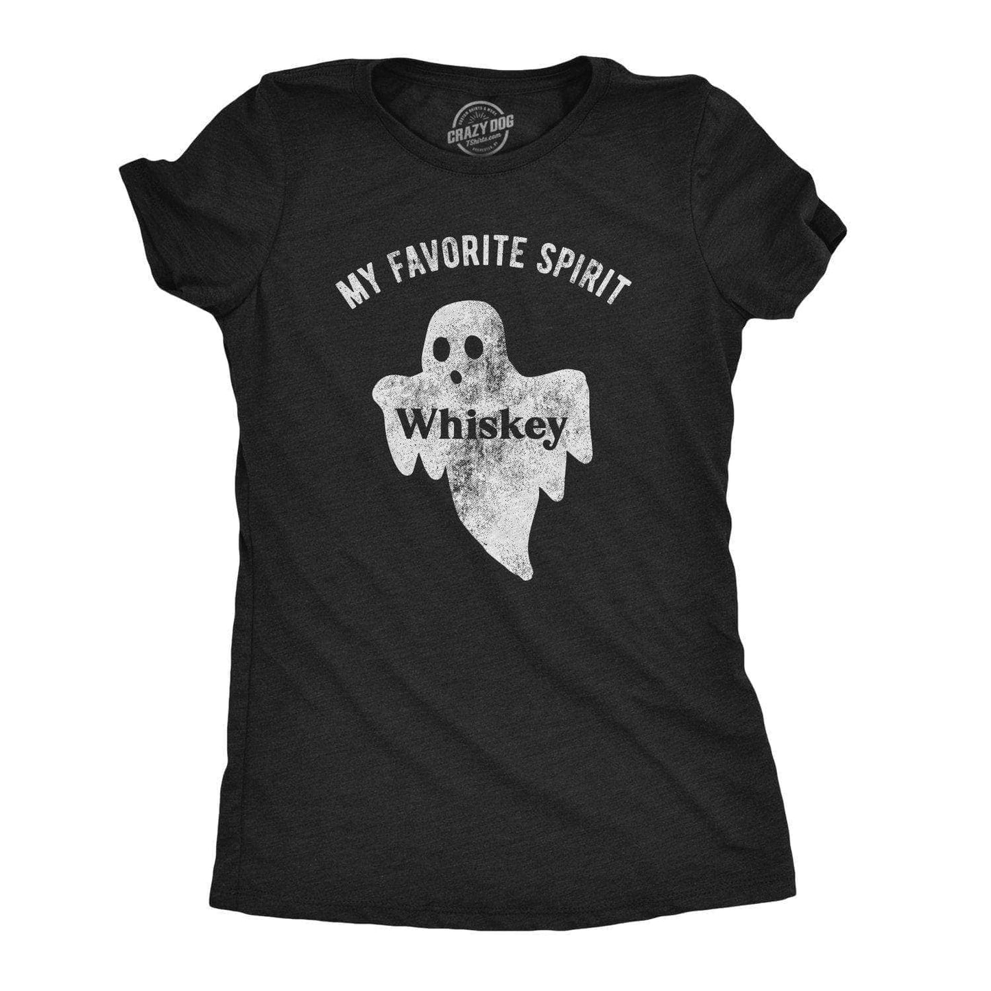 My Favorite Spirit Whiskey Women's Tshirt Halloween Graphic