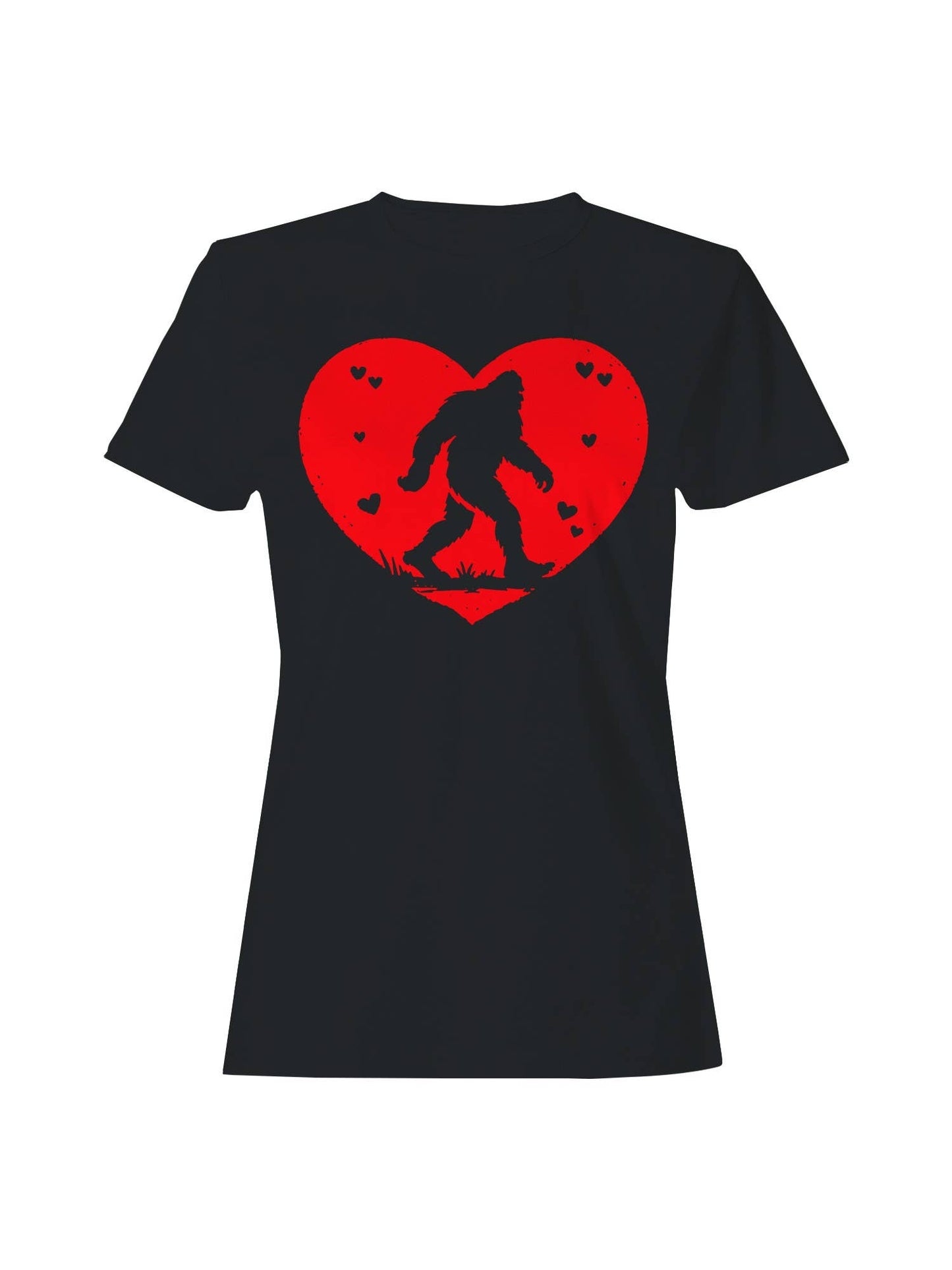 Sasquatch Valentine Heartbeat Women's T-Shirt