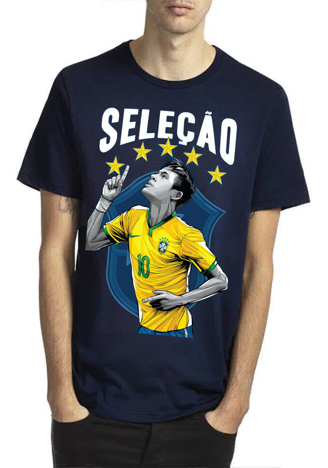 Neymar Jr Navy Blue T-Shirt