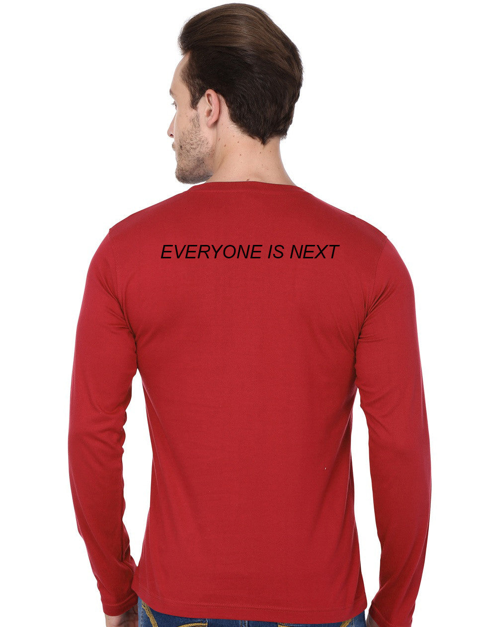 Everyone Is Next Red Full Sleeve T-Shirt