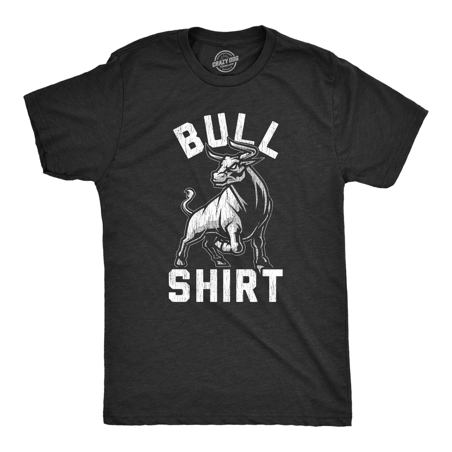 Bull Shirt Men's Tshirt Toilet Graphic Tee Western T