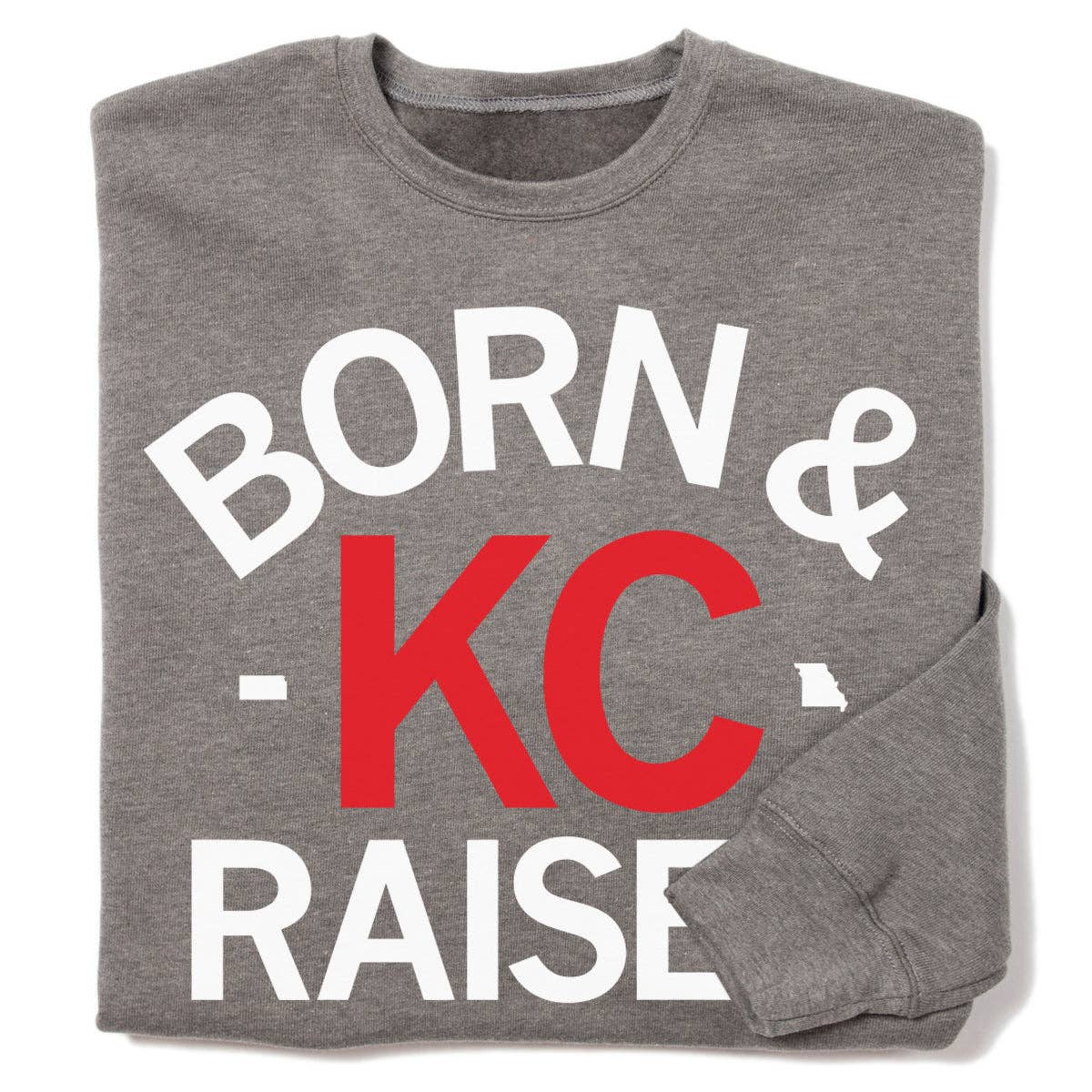 Kc Born & Raised Grey Crew Sweatshirt